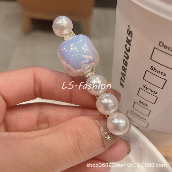 Jewelry WholesaleWholesale Pearl Rhinestone Pearl girl hairpin JDC-HC-LiS003 Hair Clips 栎尚 %variant_option1% %variant_option2% %variant_option3%  Factory Price JoyasDeChina Joyas De China