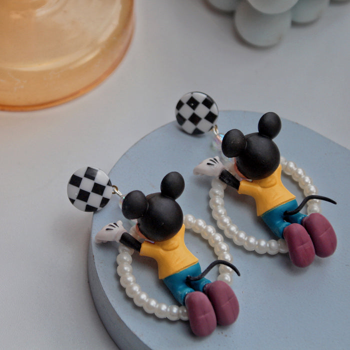 Wholesale 925 Silver Needle Cartoon Resin Earrings (M) JDC-ES-XNWE018