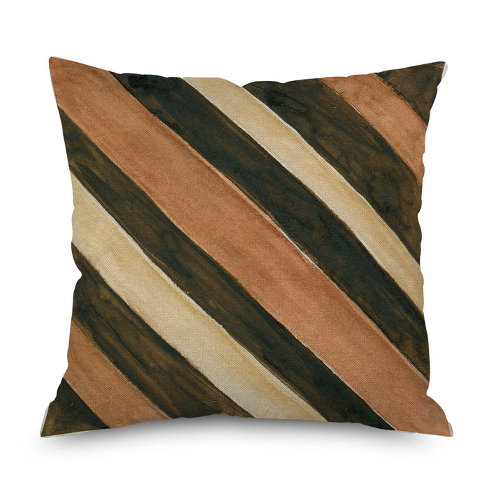 Wholesale Wood Grain Geometric Print Linen Throw Pillowcase JDC-PW-Mengq006