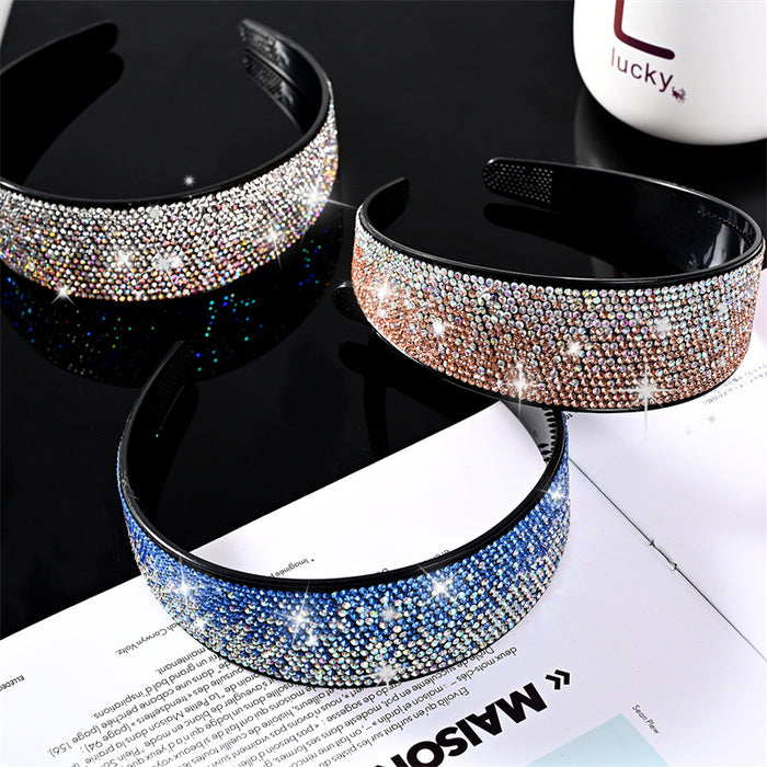 Jewelry WholesaleWholesale full diamond wide side with toothed non-slip diamond set diamond hair band JDC-HD-YingY003 Headband 迎源 %variant_option1% %variant_option2% %variant_option3%  Factory Price JoyasDeChina Joyas De China