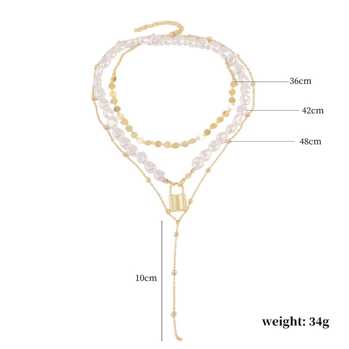 Jewelry WholesaleWholesale Pearl Alloy Pendant Clavicle Necklace JDC-NE-GSJY012 Necklaces 嘉溢 %variant_option1% %variant_option2% %variant_option3%  Factory Price JoyasDeChina Joyas De China