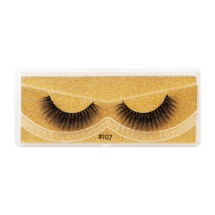 Wholesale 3d imitation mink fur false eyelashes natural thick JDC-EY-LanJL007