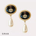 Jewelry WholesaleWholesale  Vivianne WESTWOOK  enamel pearl earrings JDC-ES-LuoE004 Earrings 珞儿 %variant_option1% %variant_option2% %variant_option3%  Factory Price JoyasDeChina Joyas De China