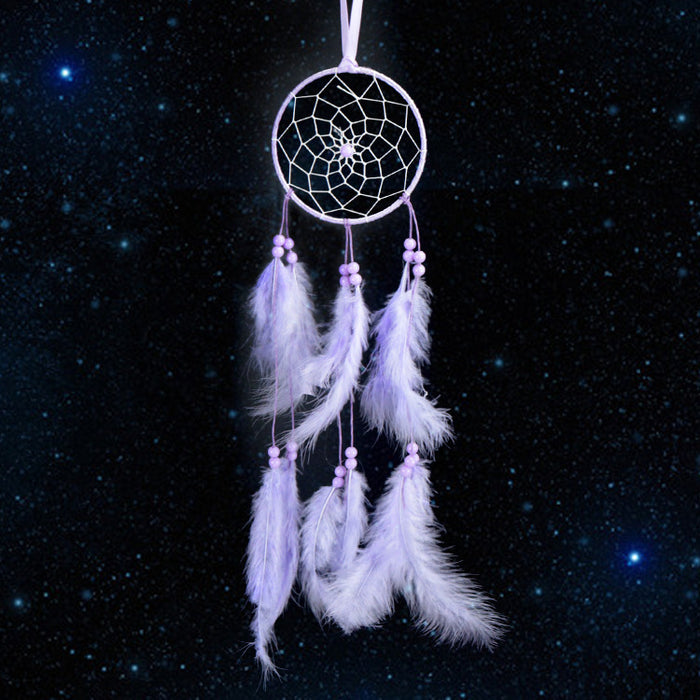 Wholesale Dream Catcher Feather Romantic White Dream Catcher With LED Light JDC-DC-JY015