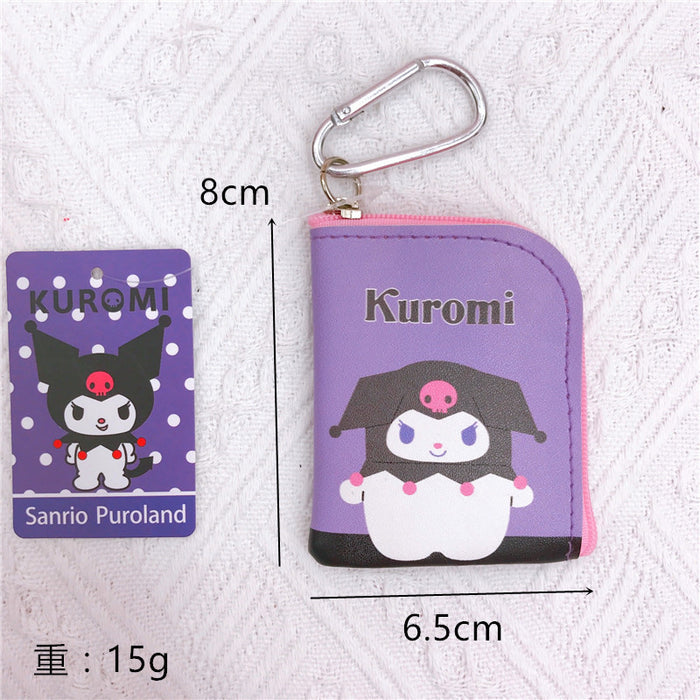 Wholesale Cartoon PU Leather Double Sided Printing Coin Purse Keychain (M) JDC-KC-YaLL011