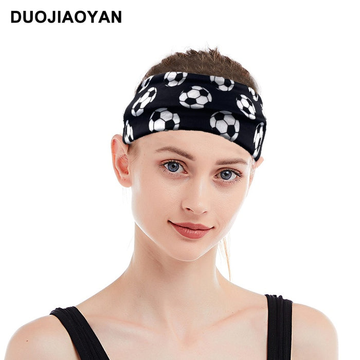 Wholesale World Cup Football Stretch Printed Polyester Headband MOQ≥3 JDC-HD-Jiaoy014