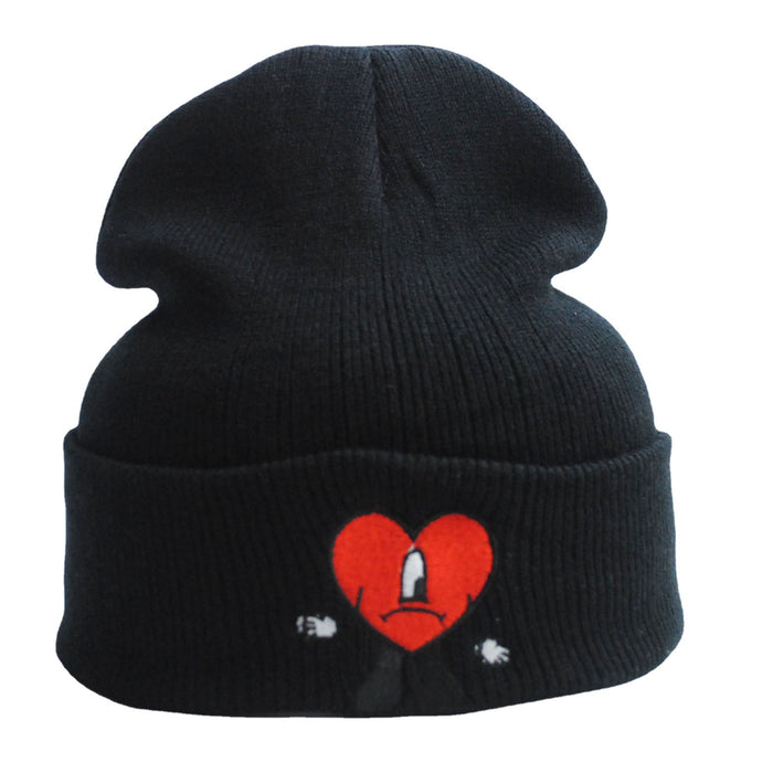 Wholesale Hat Acrylic Cute Embroidery Knitted Hat MOQ≥2 JDC-FH-XRong001