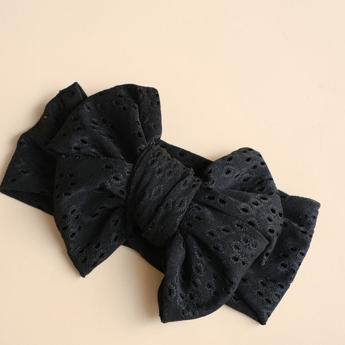 Wholesale Headband Polyester Hollow Out Kids Baby Bowknot JDC-HD-DanN001