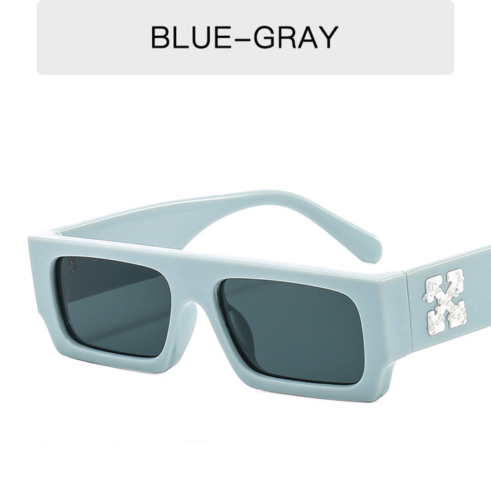 Jewelry WholesaleWholesale square frame personality snowflake hip hop metal hinged sunglasses JDC-SG-JiaW008 Sunglasses 嘉威 %variant_option1% %variant_option2% %variant_option3%  Factory Price JoyasDeChina Joyas De China