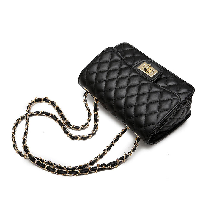 Wholesale Shoulder Bag PU Rhombus Chain Small Square Bag Diagonal JDC-SD-XBY001