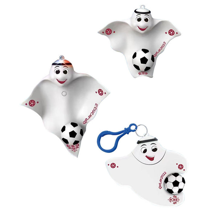 Wholesale Silicone Qatar World Cup Mascot Keychain Pendant Soccer Doll Doll MOQ≥3 JDC-KC-ShiCD001