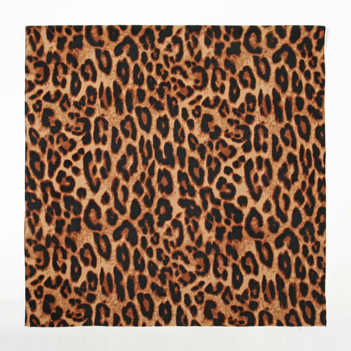 Wholesale Scarf Polyester Cotton Leopard Colorblock Print Shawl JDC-SF-XJY005