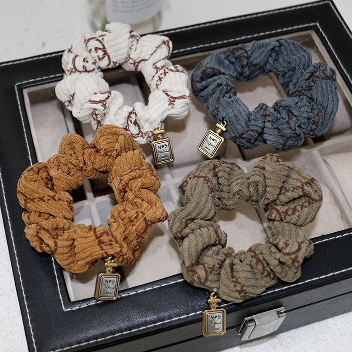 Wholesale Hair Scrunchies Cloth Classic Corduroy MOQ≥3 (F) JDC-HS-HMXS004