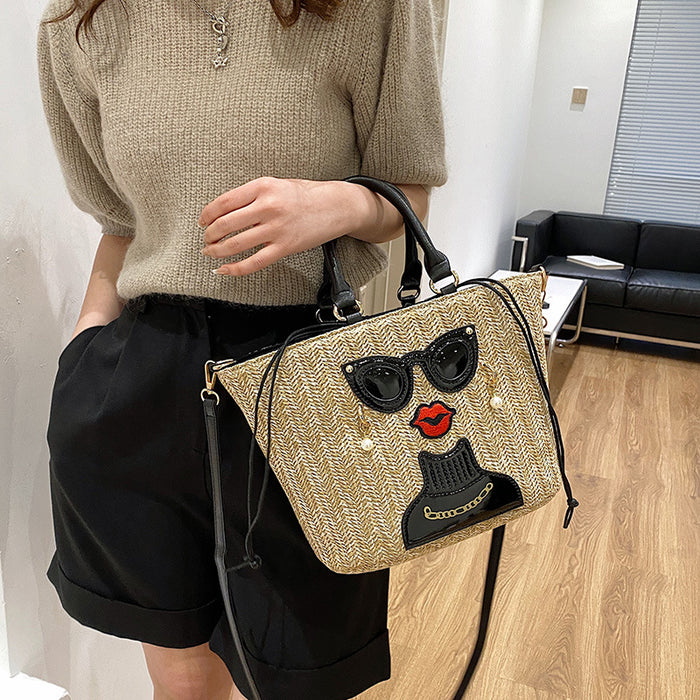 Wholesale Straw Crossbody Handbag JDC-HB-Yaos001