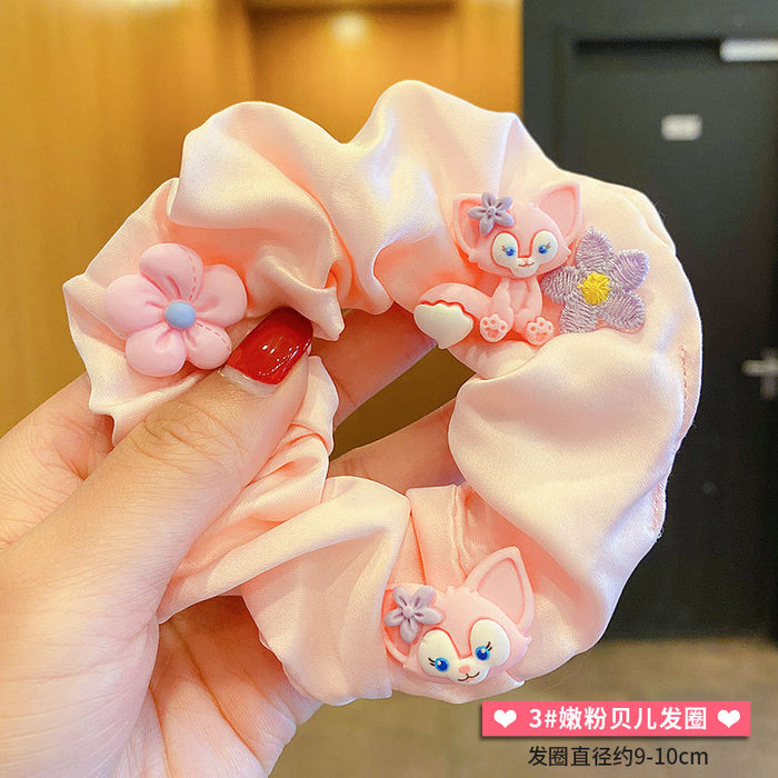 Jewelry WholesaleWholesale kids pink cartoon head rope JDC-HS-DingS004 Hair Scrunchies 鼎硕 %variant_option1% %variant_option2% %variant_option3%  Factory Price JoyasDeChina Joyas De China