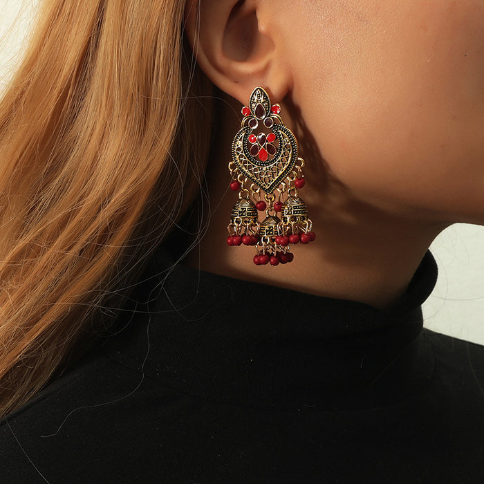 Jewelry WholesaleWholesale fringe bohemian alloy stud earrings JDC-ES-KaiQ005 Earrings 凯庆 %variant_option1% %variant_option2% %variant_option3%  Factory Price JoyasDeChina Joyas De China