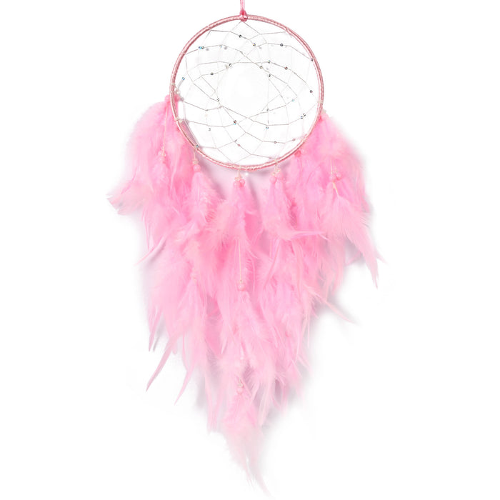 Wholesale fairy feather dream catcher diy handmade ornaments MOQ≥2 JDC-DC-JunX014