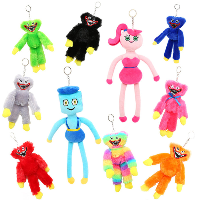 Wholesale Cartoon Plush Cute Doll Keychain (M) MOQ≥2 JDC-KC-QHua001