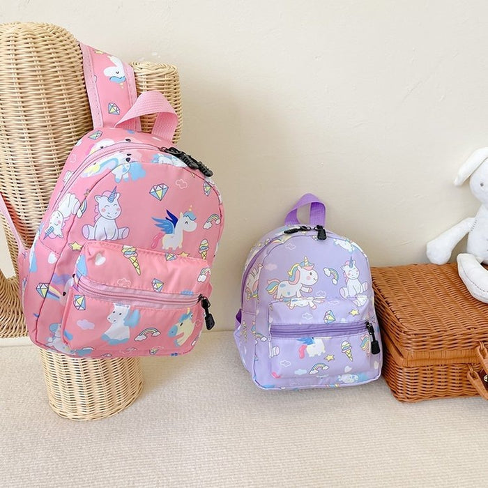 Wholesale Backpack Canvas Cartoon Kids Unicorn MOQ≥3 JDC-BP-Aiyu001