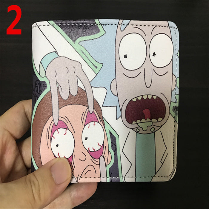 Wholesale Wallet PU Anime Modi Graffiti Color Card Holder (M) JDC-WT-HaoJun002