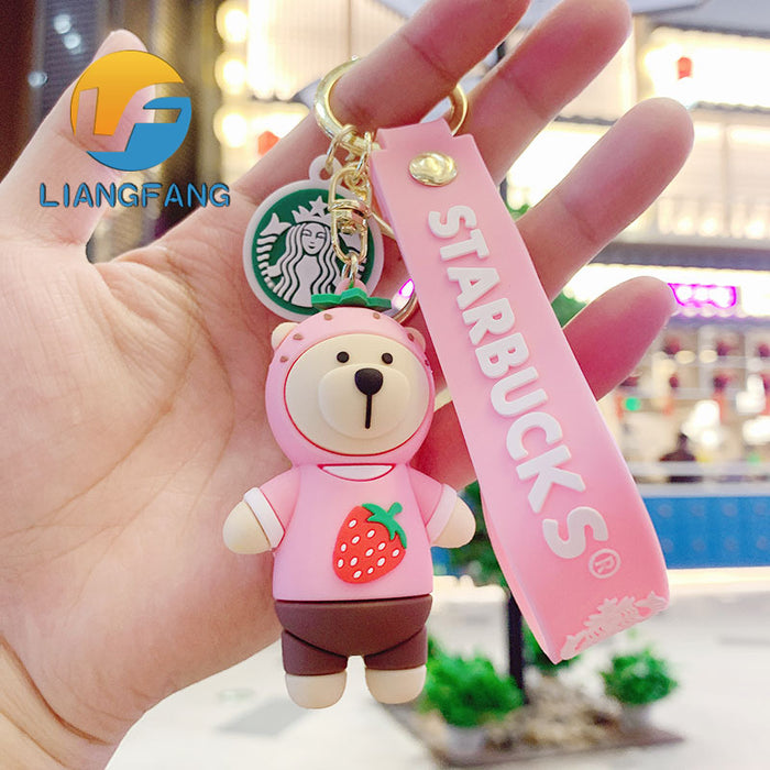 Wholesale Trend Cartoon Epoxy Keychain Cute Doll JDC-KC-LFang001