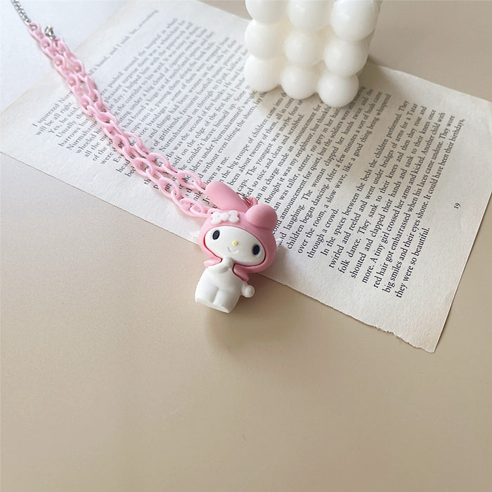 Wholesale acrylic cartoon character cute necklace JDC-NE-shier002