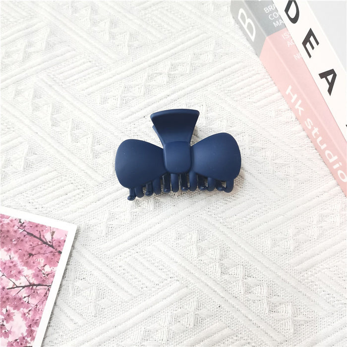 Wholesale Resin Frosted Bow Shark Clip Hair Clip MOQ≥2 JDC-HC-KEZ002