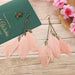 Jewelry WholesaleWholesale Tassel Feather Alloy Earrings JDC-ES-Daiq038 Earrings 黛茜 %variant_option1% %variant_option2% %variant_option3%  Factory Price JoyasDeChina Joyas De China