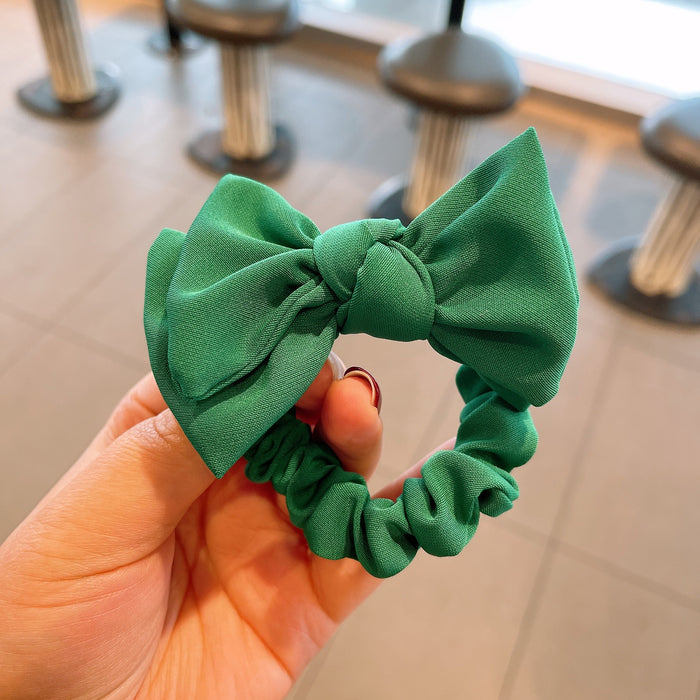 Wholesale three-dimensional bow high texture hair ring small intestine ring JDC-HS-HuaJ005