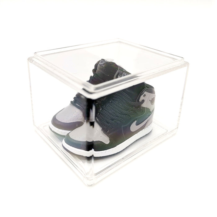 Wholesale Enamel Sneakers Plastic Transparent Box Keychains Ornaments JDC-KC-TuoH008