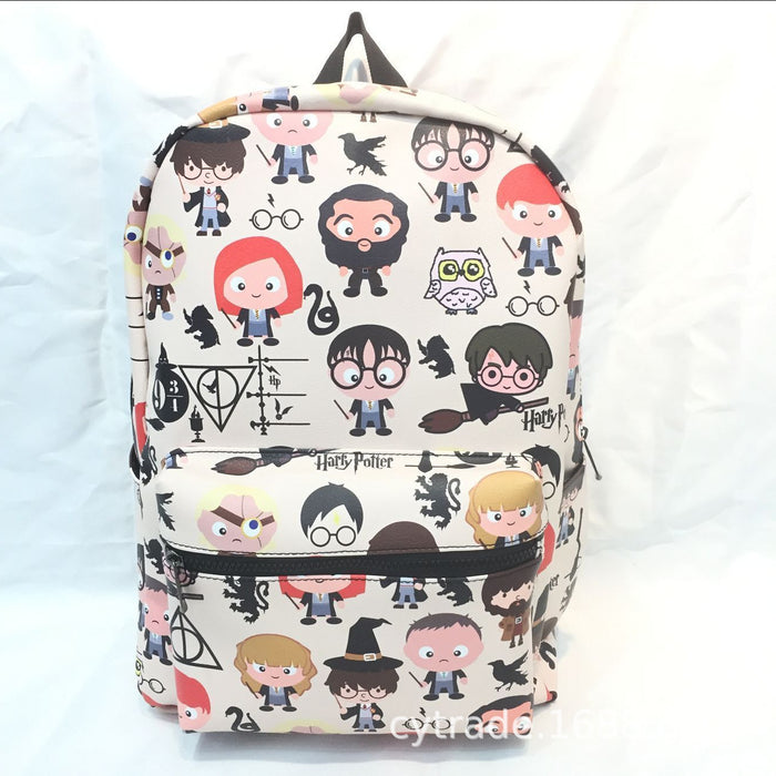 Wholesale Backpack PU Cartoon Large Capacity Student School Bag (M) JDC-BP-HaoJun001