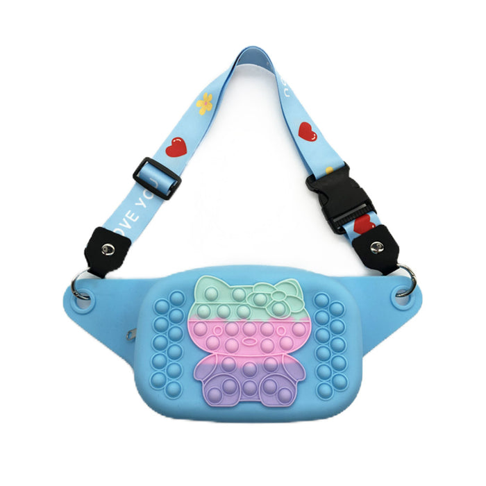 Wholesale Silicone Kids Puzzle Decompression Waist Bag Finger Press JDC-FT-Yizhen004