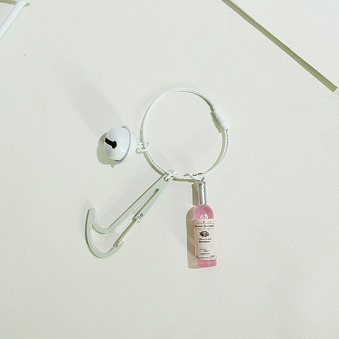 Wholesale Acrylic Simulation Wine Bottle Metal Keychain MOQ≥2 JDC-KC-KLin001