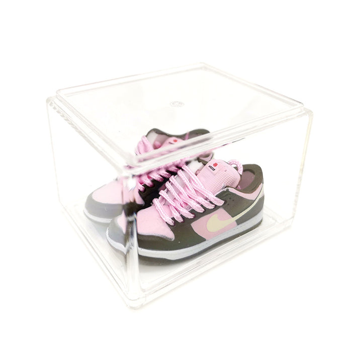 Wholesale Enamel Sneakers Plastic Transparent Box Keychains Ornaments JDC-KC-TuoH007