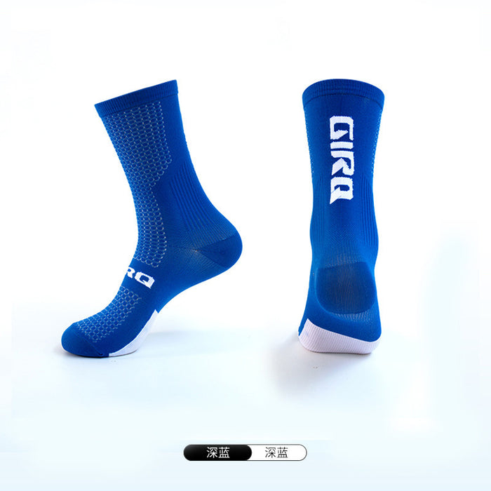 Wholesale mountain bike mid tube riding socks quick dry wear MOQ≥2 JDC-SK-HuaL002