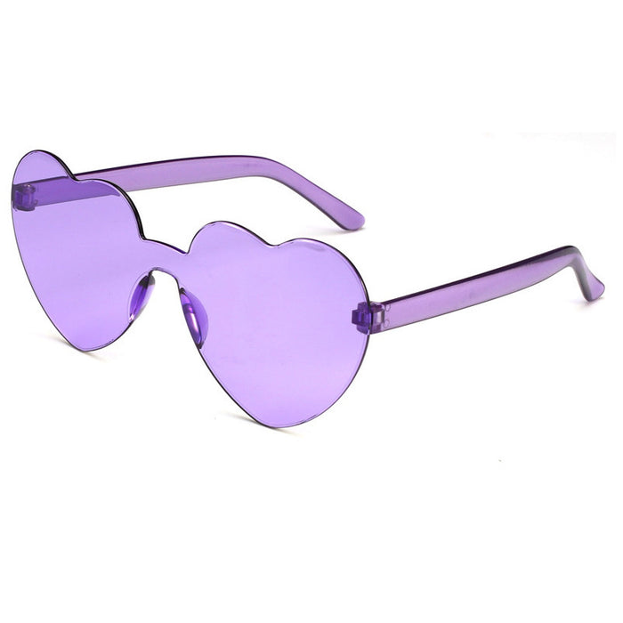 Wholesale PC material fashion love sunglasses men and women same style JDC-SG-AoMing001