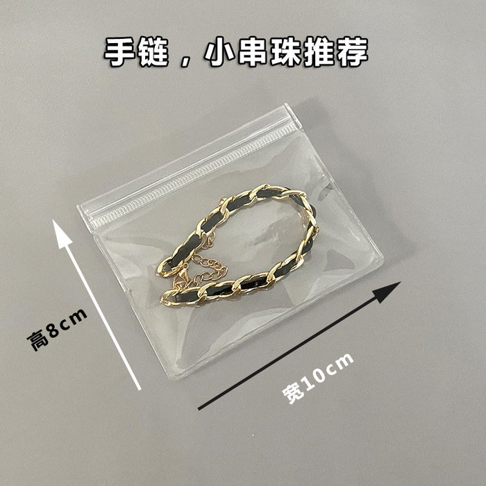 Jewelry WholesaleWholesale PVC Jewelry Storage Organizer Transparent Ziplock Bag 100 pcs/pack JDC-JP-HengL001 Jewelry packaging 恒利 %variant_option1% %variant_option2% %variant_option3%  Factory Price JoyasDeChina Joyas De China