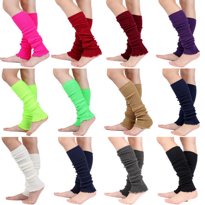 Wholesale Sock Acrylic Cotton Wool Socks Leg Covers Pile Socks Solid Color MOQ≥2 JDC-SK-XQ025