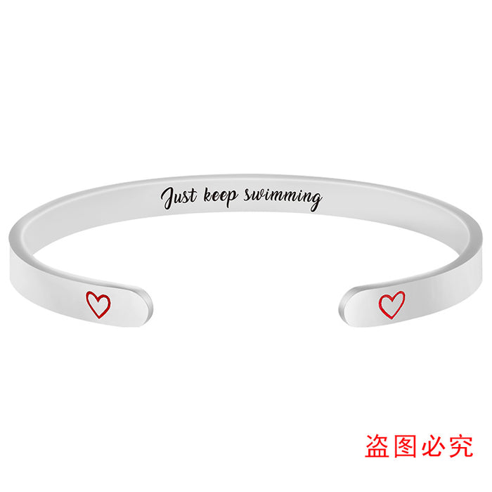 Jewelry WholesaleWholesale Family Holiday Gift Love Stainless Steel Bracelet JDC-BT-GangGu002 Bracelet 钢古 %variant_option1% %variant_option2% %variant_option3%  Factory Price JoyasDeChina Joyas De China