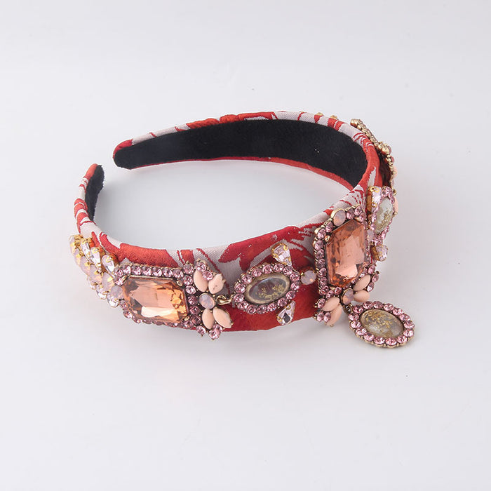 Wholesale Bracelet Metal Bracelet Gemstone Personality Headband JDC-BT-JingB004