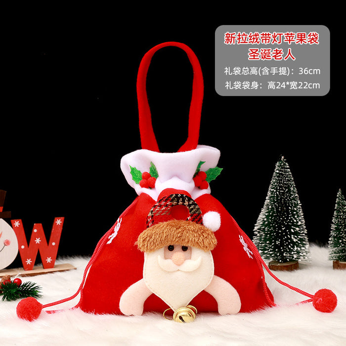 Wholesale Gift Bag Christmas Cloth Candy Bag Apple Bag MOQ≥2 JDC-GB-QiaoC004