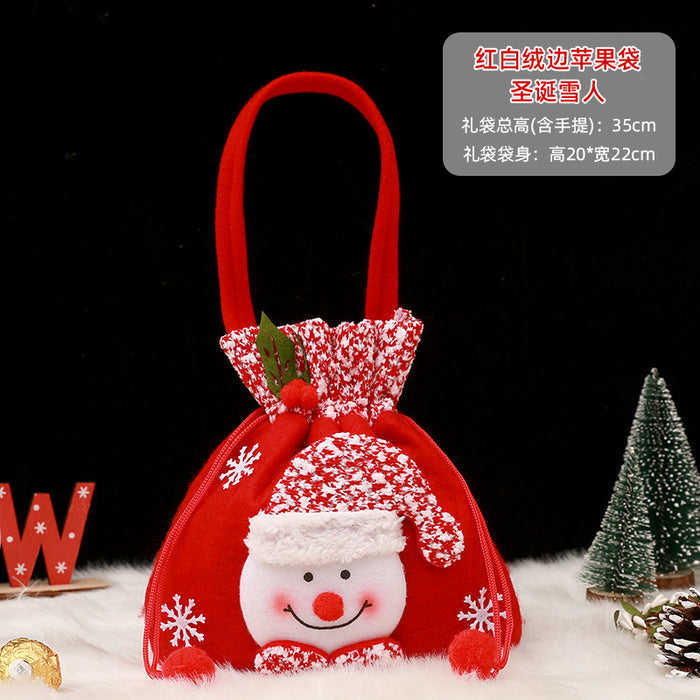 Wholesale Gift Box Christmas Apple Bag Round Bunch Mouth Gift Bag MOQ≥2 JDC-GB-QiaoC002