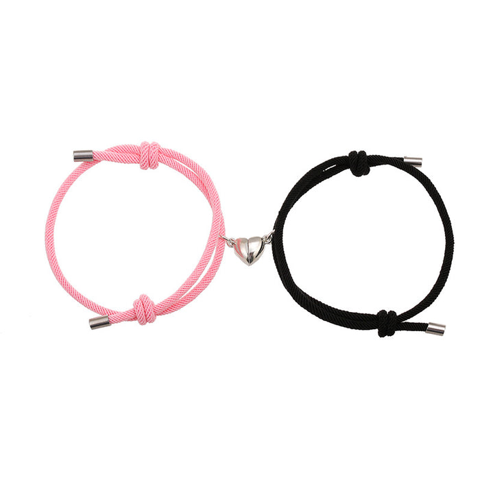 Wholesale Alloy Love Magnet Attract Couple Bracelet Pair JDC-BT-ZiR018