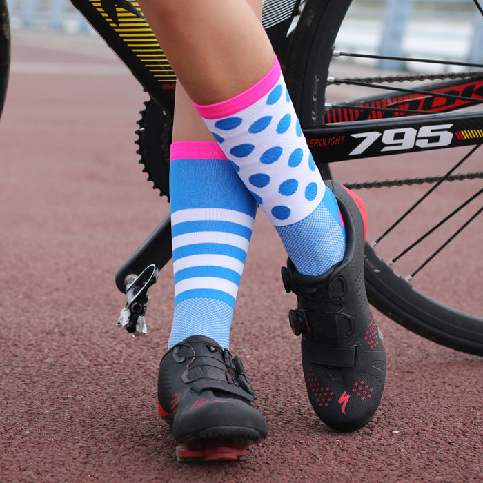 Wholesale Sock Nylon Cycling Socks Cycling Moisture Wicking Mid Tube JDC-SK-QiT003