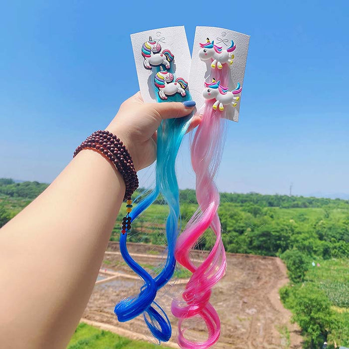 Wholesale Chemical Fiber Cartoon Children Color Wig Clips JDC-WS-MenX003