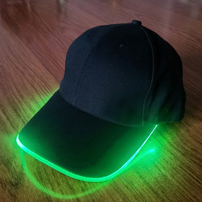 Wholesale Hat Cotton LED Fiber Optic Casual Peaked Cap JDC-FH-JMHT001