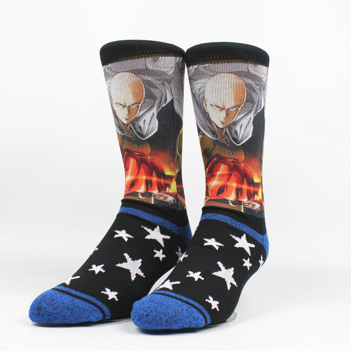 Wholesale Sock Polyester Cotton Cartoon Caricature Breathable Sweat Absorb (M)MOQ≥5 JDC-SK-MuQing006