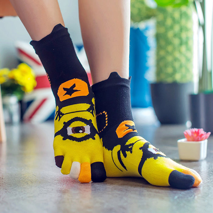 Wholesale Socks Cotton Cute Cartoon Finger Socks MOQ≥3 JDC-SK-XLX001