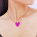 Jewelry WholesaleWholesale Premium Drop Oil Alloy Love Pendant Necklace JDC-NE-GSJY008 Necklaces 嘉溢 %variant_option1% %variant_option2% %variant_option3%  Factory Price JoyasDeChina Joyas De China