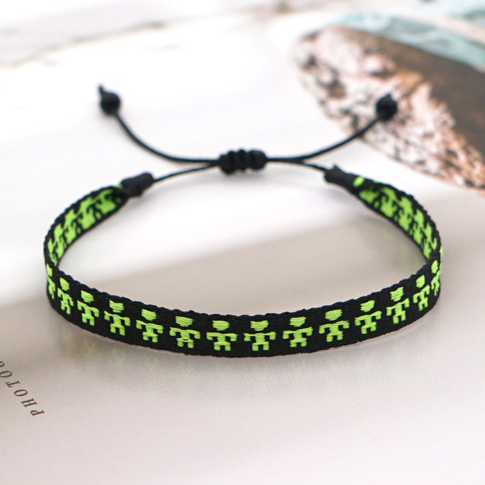 Wholesale Ethnic Wind Ribbon Pure Hand Woven Bracelet JDC-BT-HeY018